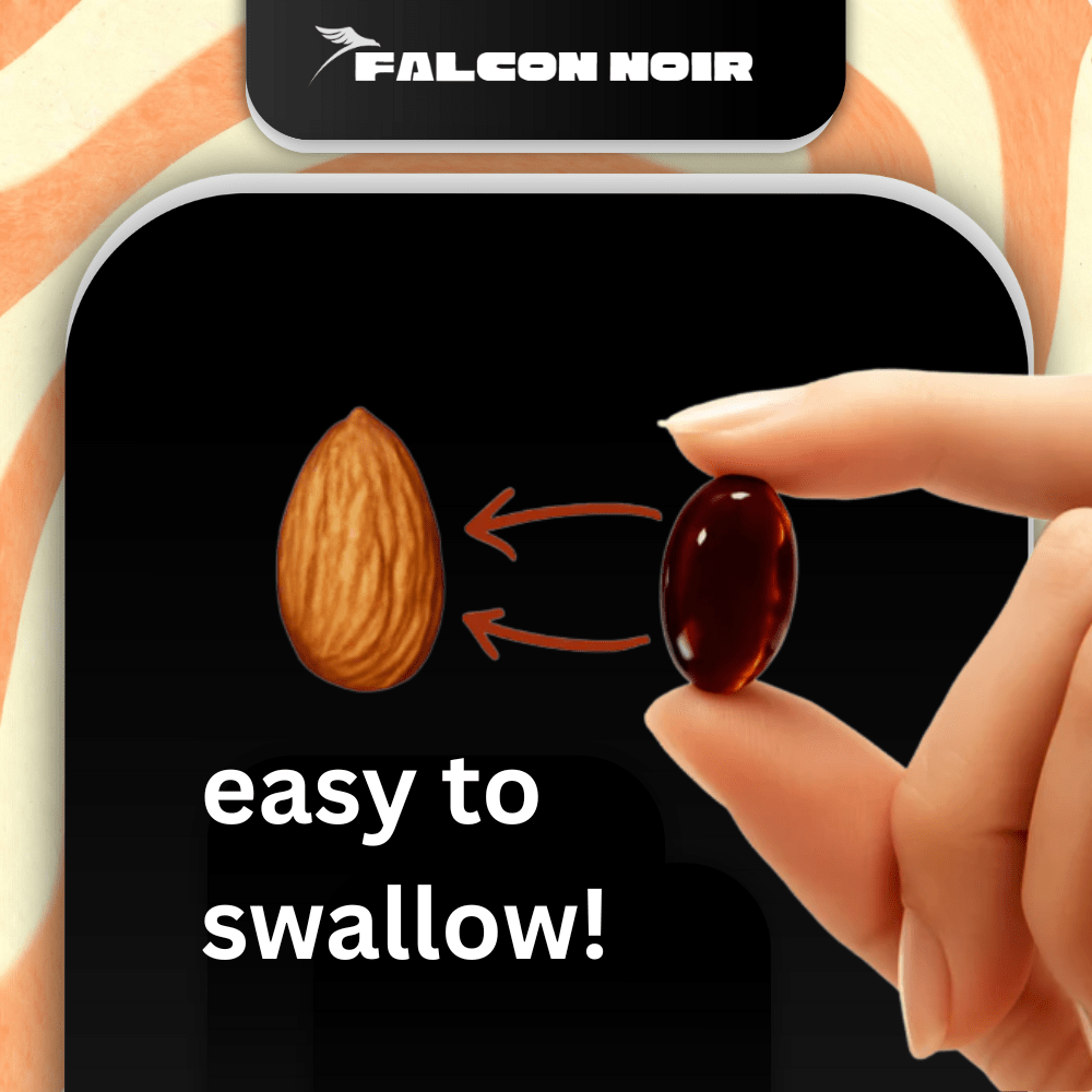 Falcon Noir™ Pumpkin Seed Oil Capsules for Men