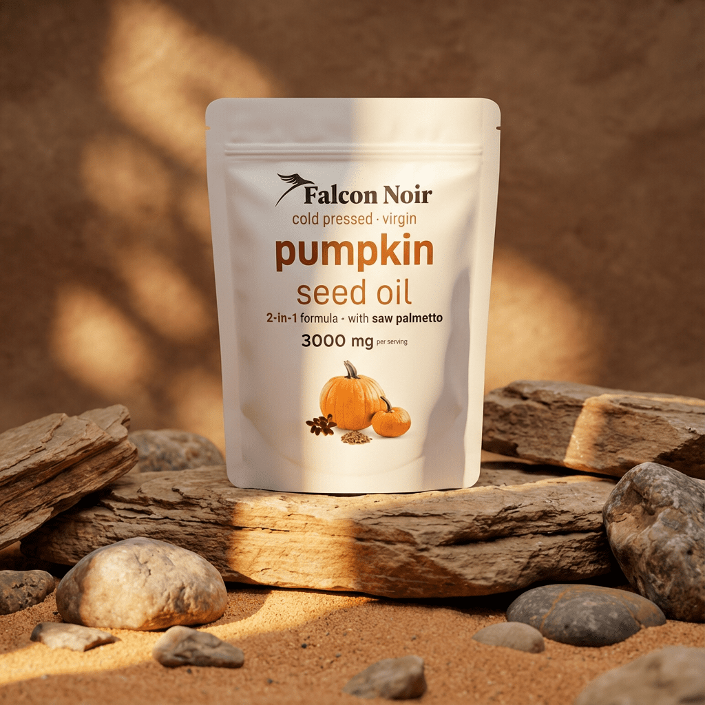 Falcon Noir™ Pumpkin Seed Oil Capsules for Men