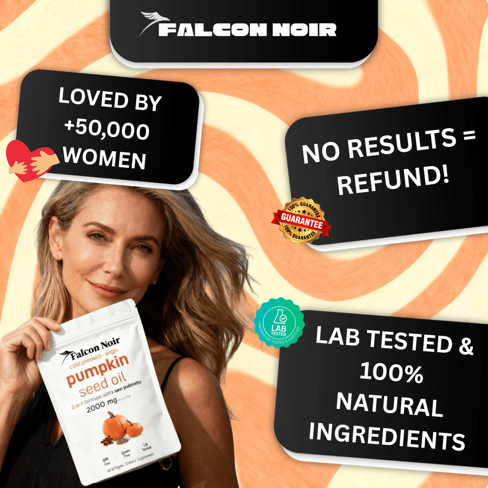Falcon Noir™ Pumpkin Seed Oil Capsules